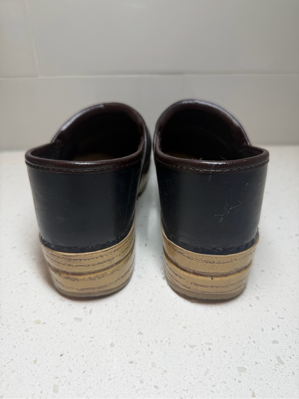 Dansko leather clogs shoes DARK BLUE SIZE 42 11 10.5 nurse - Picture 8 of 16